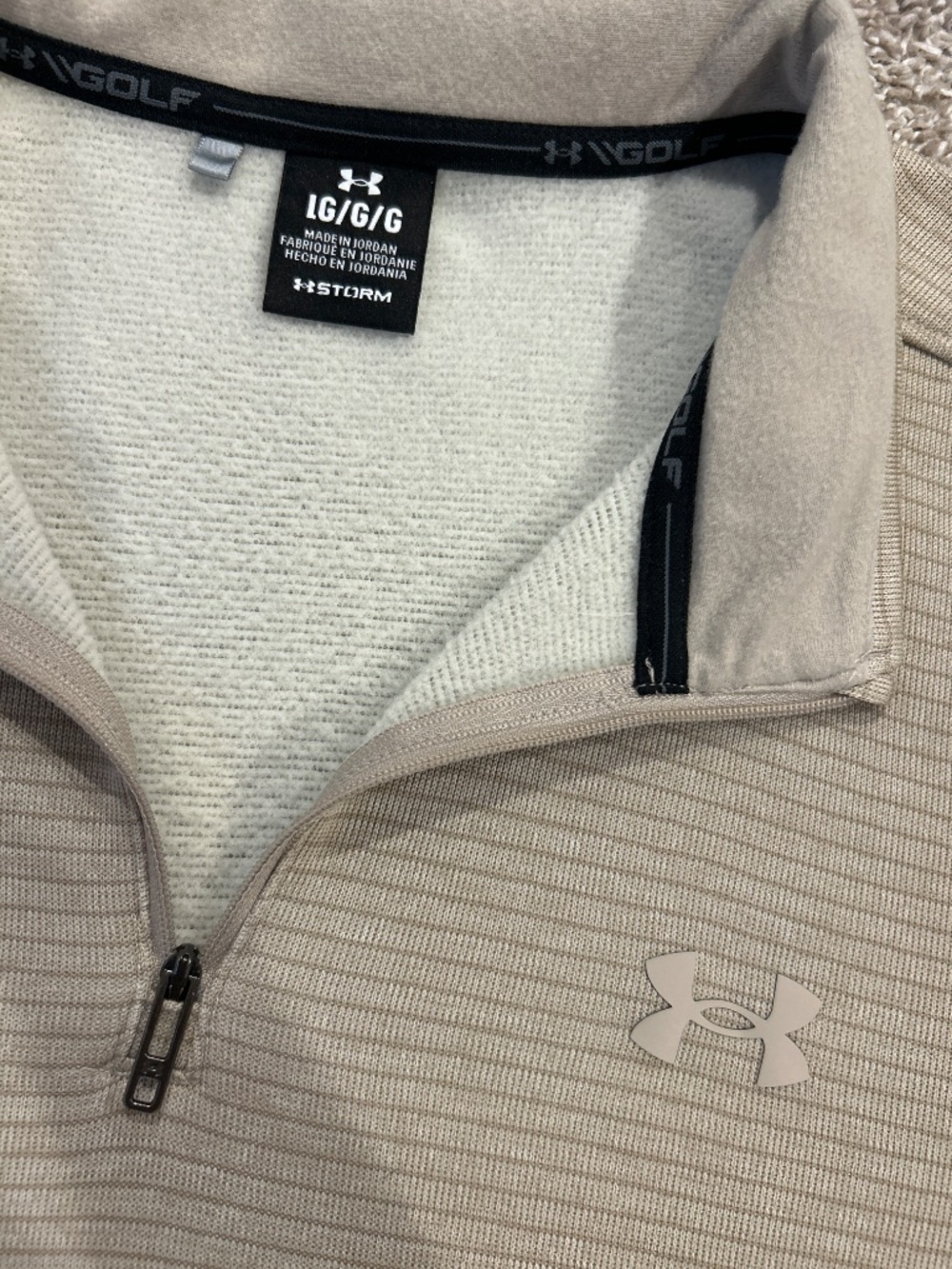 Under armour aesthetic mens golf storm 1/4 quarter zip size large NWOT - Picture 2 of 4